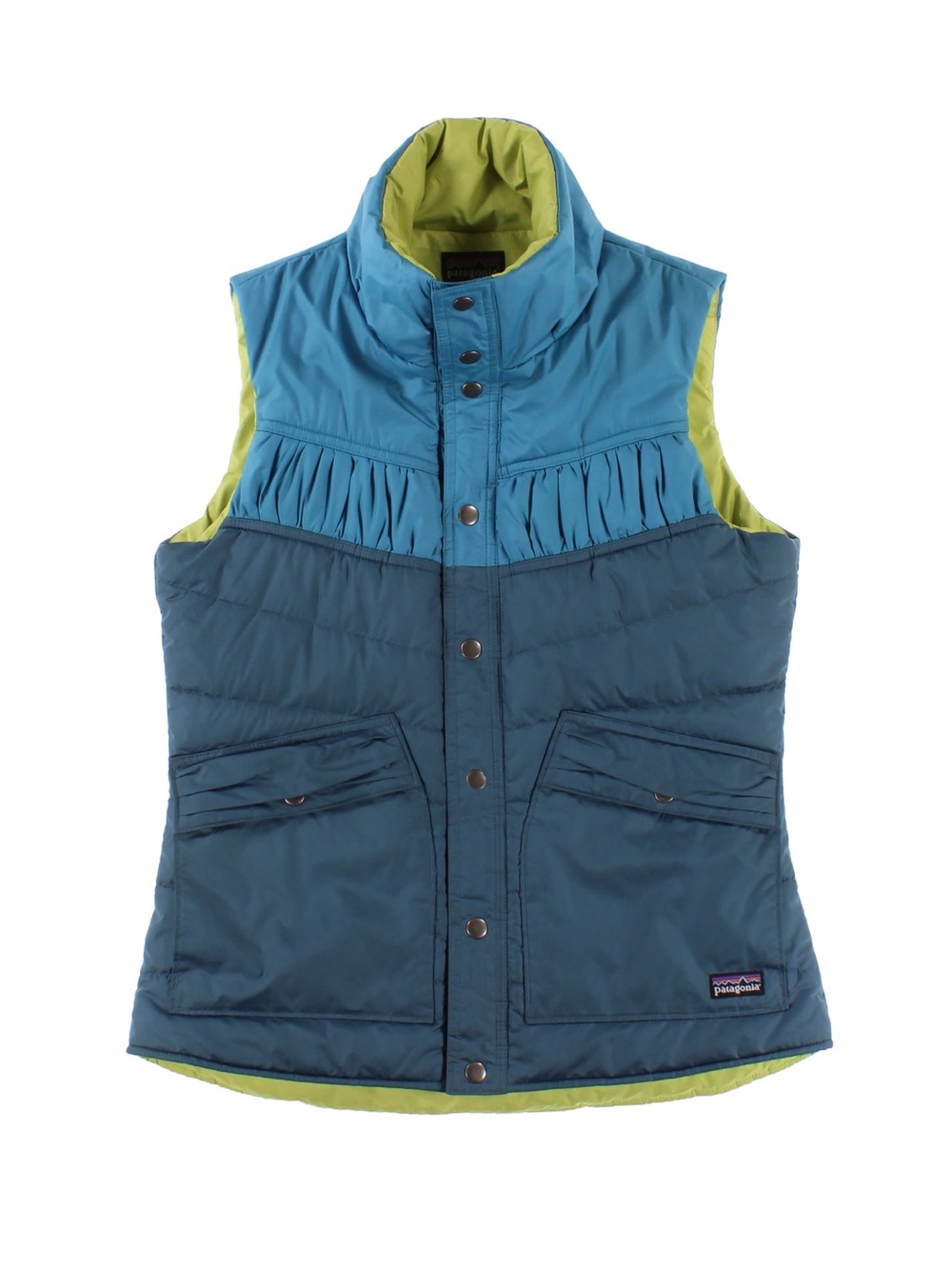 Patagonia Teal and Turqoise Puffer Vest